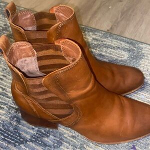 Kork-Ease Brown Leather Ankle Boots